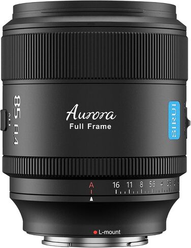 SIRUI Aurora 85mm F1.4 Full Frame Auto Focus Lens, Telephoto Prime Portrait Lens for L Mount Cameras, Black in Kuwait