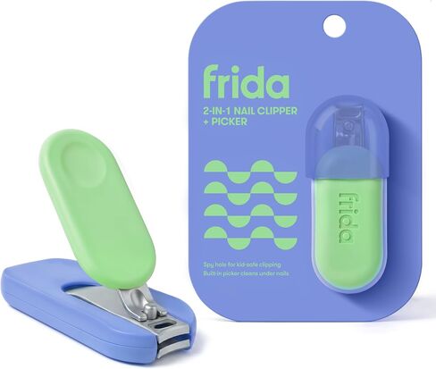 Frida for Kids Nail Clipper for Kids, Safety Nail Clipper + Picker, 1 Ct in Kuwait
