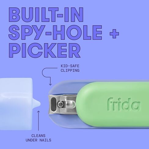 Frida for Kids Nail Clipper for Kids, Safety Nail Clipper + Picker, 1 Ct in Kuwait