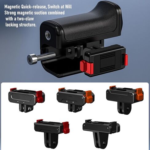 aqxreight Street Photography Handle, Adjustable Shutter for Action 3 4 5Pro Camera, with Quick Assembly and Stable Support, Comfortable Anti Slip Grip in Kuwait