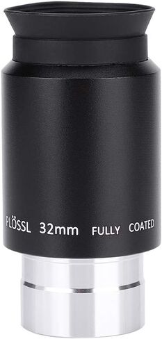 32mm Plossl Telescope Eyepiece, 1.25 Inch Astronomical Eyepiece with 52° Wide Field of View, Multi - Coated Optical Glass, Long Eye Relief, Threaded for 1.25 Inch Filters, Compatib in Kuwait