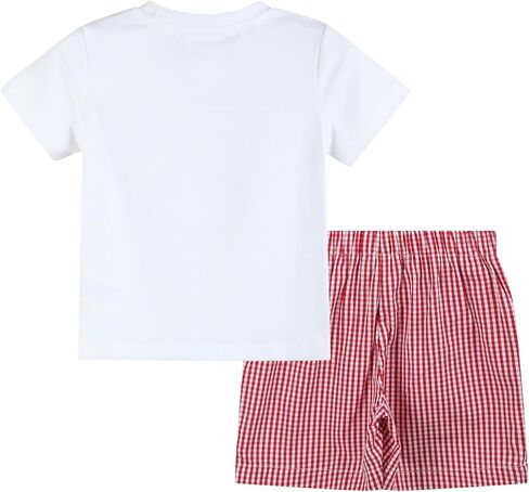 Lil cactus Boys Smocked or Applique Shirt and Shorts 2pc. Set in Kuwait