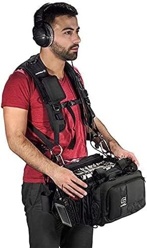 Sachtler, Heavy Duty Harness for Audio Bags, Straps and Locks Systems for Audio Bags Up to 40 kg, with Boom Pole Pocket and Quick Release System, Professional Video Recording, Photography Accessories in Kuwait