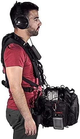 Sachtler, Heavy Duty Harness for Audio Bags, Straps and Locks Systems for Audio Bags Up to 40 kg, with Boom Pole Pocket and Quick Release System, Professional Video Recording, Photography Accessories in Kuwait