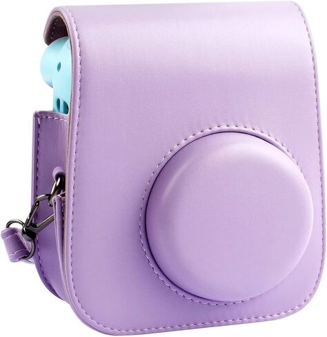 Fujifilm Instax Mini 12 Instant Camera + Pro Design Protective Case & Magnetic Lucite Frames, 20 Sheets (Lilac Purple) in Kuwait