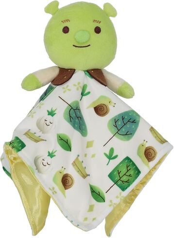 Shrek Blanky – Plush Shrek Head with Embroidered Facial Details – Made with Super Soft & Snuggly Material & Satin Underlay – Perfect for Nap Time or Loveable Gift for Baby Boys & Girls in Kuwait