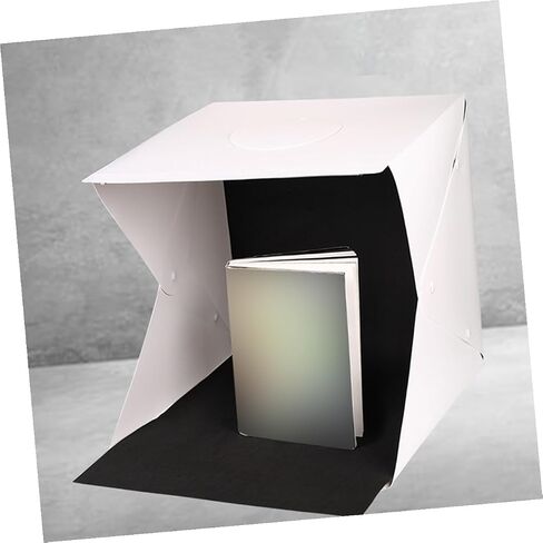 Toddmomy Portable Photography Light Box 30cm LED Photo Tent with Black and White Backdrops, Foldable Small Photo Studio for Product Photography and Small Business Supplies in Kuwait