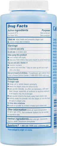 Caldesene Dry & Comfy Baby Powder with Zinc Oxide & Cornstarch, 5 Oz, 6 Pk | Caldesene Cornstarch Baby Powder with Zinc Oxide is talc-free and helps treat and prevent diaper rash in Kuwait