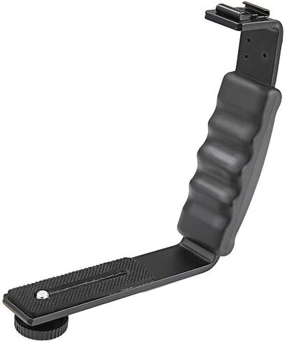 for Handheld Gimbal L-Shaped Holder Dual Cold Boots Port Flash Microphone Bracket for DJI for OM 4 for osmo Mobile 6 in Kuwait