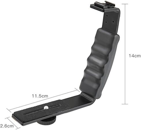 for Handheld Gimbal L-Shaped Holder Dual Cold Boots Port Flash Microphone Bracket for DJI for OM 4 for osmo Mobile 6 in Kuwait