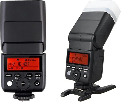 Advanced TTL Flash Compatible with Panasonic Lumix FZ80D (Compact Size) Powerful Range, Zoom & Swivel Head in Kuwait