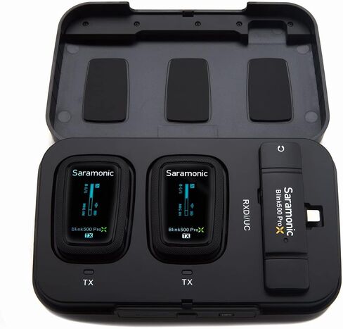 Saramonic Blink 500 Pro X B4 2-Person Wireless Mic System with Lavaliers & Lightning Receiver for iPhone & iPad with Lighting in Kuwait