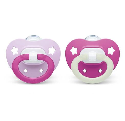 NUK Orthodontic Pacifiers, 6-18 Months, 2 Count (Pack of 1) in Kuwait
