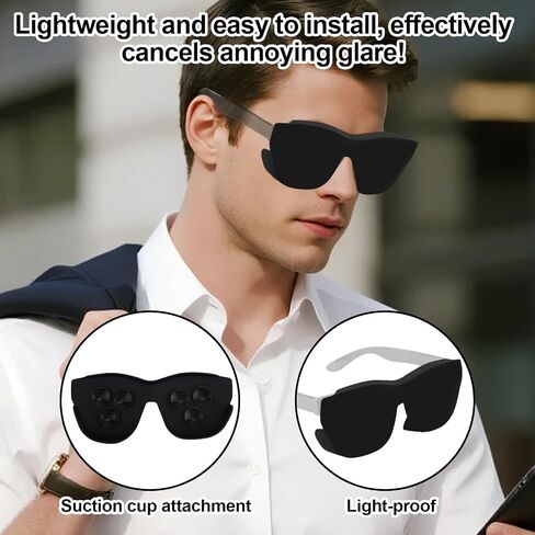 Light Blocking Compatible with Rayneo, Silicone Glasses Lens Shade for RayNeo Air3 3S 3S Pro Air2 2S AR Glasses Full Light Block Cover Accessories (Black) in Kuwait