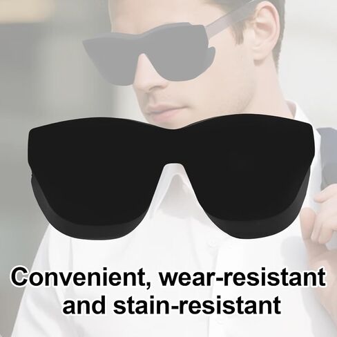 Light Blocking Compatible with Rayneo, Silicone Glasses Lens Shade for RayNeo Air3 3S 3S Pro Air2 2S AR Glasses Full Light Block Cover Accessories (Black) in Kuwait