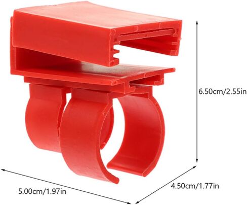 LIFKOME 4 Pcs Red Abs Aquarium LED Light Holder Clip for Fish Tank, Sturdy Material with Versatile Design, Suitable for Mounting Submersible LED Lights and Diving Lamps in Kuwait