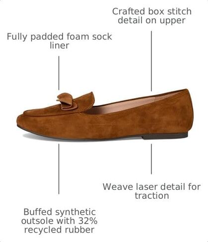 Cole Haan Women's Payson Soft Bow Loafers, Tobacco Suede, 6-B US in Kuwait
