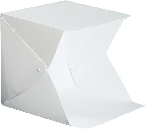 COHEALI Portable Mini Folding Light Box Tent with LED Lighting, 20cm Small Photo Studio Softbox with 4 Color Backdrops for Product Photography and Travel in Kuwait