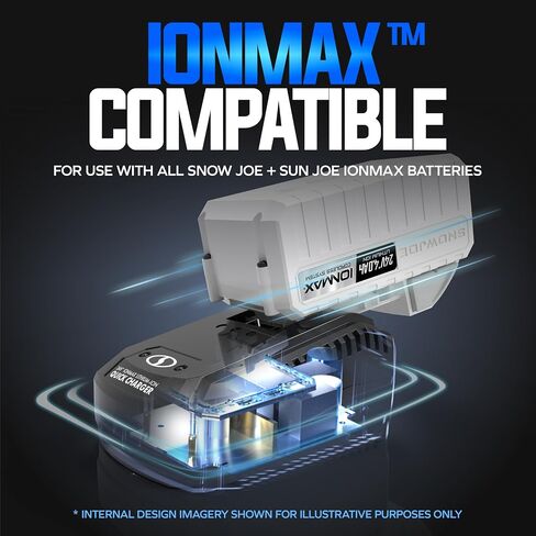 Snow Joe IONMAX Dual-Port Quick Charger for 24-Volt Lithium-Ion Batteries, Universal Battery Management System, Compatible with Sun Joe and Auto Joe Devices in Kuwait