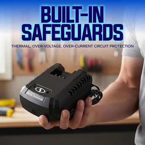 Snow Joe IONMAX Dual-Port Quick Charger for 24-Volt Lithium-Ion Batteries, Universal Battery Management System, Compatible with Sun Joe and Auto Joe Devices in Kuwait