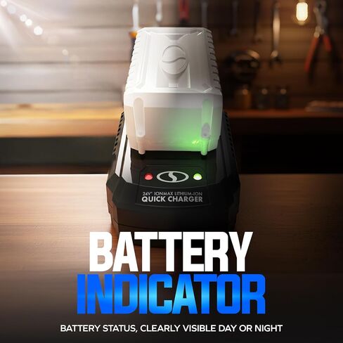 Snow Joe IONMAX Dual-Port Quick Charger for 24-Volt Lithium-Ion Batteries, Universal Battery Management System, Compatible with Sun Joe and Auto Joe Devices in Kuwait
