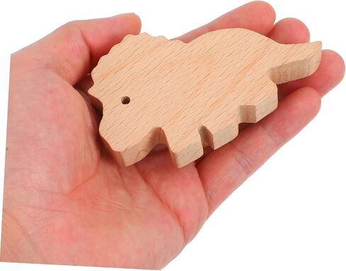 6set Wooden Dinosaur Drawer Knobs Boys and Girls Animal-Themed Cabinet Pulls for Nursery Dinosaur Dresser Knobs Screws and Adhesive in Kuwait