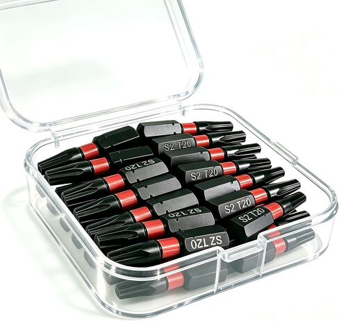 28-Piece Set of T20/T25 Torx Bits (1-inch Length), Professional-Grade Impact-Ready Screwdriver Bits Featuring Magnetic Star Configuration (T20) in Kuwait
