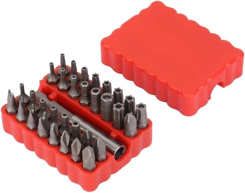 33 in 1 Bit Set, Chrome Steel Bits with and Plastic Storage Box, for Electric Tool and Hand Screwdrivers in Kuwait
