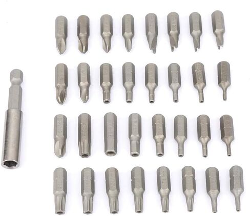 33 in 1 Bit Set, Chrome Steel Bits with and Plastic Storage Box, for Electric Tool and Hand Screwdrivers in Kuwait