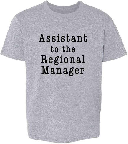 Pop Threads Assistant to The Regional Manager Funny TV Baby Toddler Kids Girl Boy T-Shirt in Kuwait