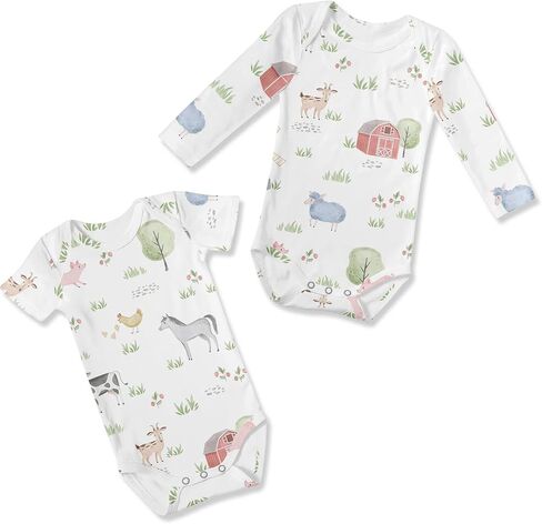 Sweet Jojo Designs Baby Clothes Bodysuit Short Long Sleeve Newborn Infant Bodysuits in Kuwait