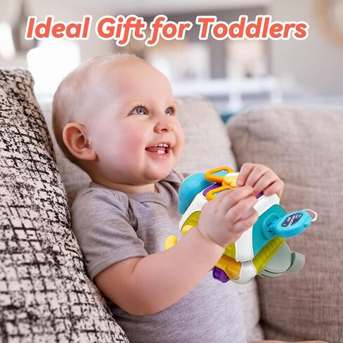 Busy Cube for Toddlers 2-3, Montessori Sensory Activities Busy Board Baby Gifts Infant Boys Girls Travel Toys Educational Learning in Kuwait