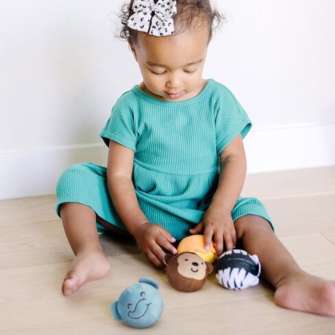 Melissa & Doug Rollables Safari Friends Infant and Toddler Toy (4 Pieces) in Kuwait