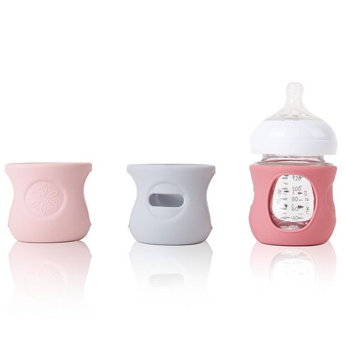 3 Pack Silicone Sleeve for Avent Natural Glass Baby Bottles, Compatible Philips Avent Glass Natural Baby Bottle 4oz in Kuwait