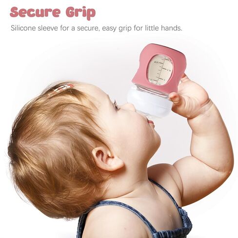 3 Pack Silicone Sleeve for Avent Natural Glass Baby Bottles, Compatible Philips Avent Glass Natural Baby Bottle 4oz in Kuwait