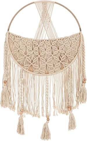Crane Baby Willow Macrame Hanging Storage Bin, Bohemian-Style Storage Bin for the Nursery or Kid's Room in Kuwait