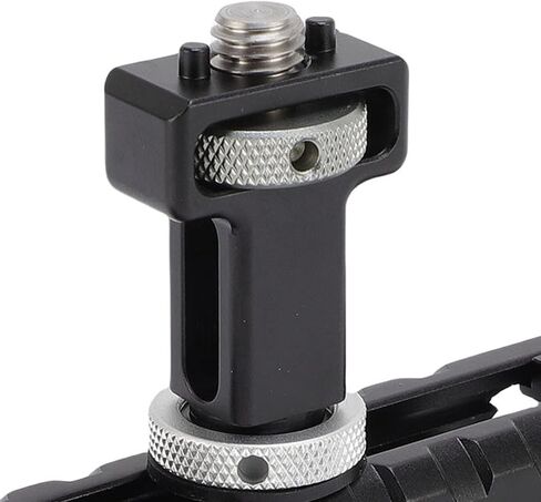 Qinlorgo Aluminum Alloy Camera Cage Top Handle Grip, Single Handed Adjustment Handle with Slide Rail Design, Ideal for External Expansion Cold Shoe Mount in Kuwait