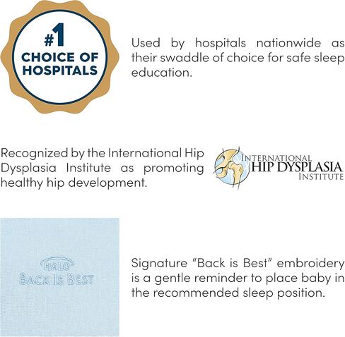 HALO Sleepsack Swaddle 3-6 Months and Wearable Blanket 6-12 Months 100% Organic Cotton 2-Piece Gift Set with Box, TOG 1.5 in Kuwait