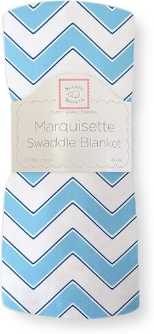 SwaddleDesigns Marquisette Receiving Swaddle Blanket for Baby Boys & Girls, Soft Premium Cotton Muslin, Best Shower Gift, Elephant and Pastel Pink Chickies, Parent Picks Award Winner in Kuwait