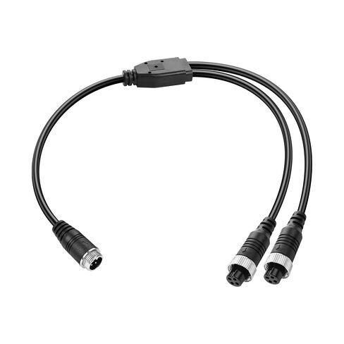 4 Pin Y Splitter Cable，1 Male to 2 Female Aviation Extension Adapter Cable for CCTV Rearview Camera Car Truck Vehicle Backup Monitor-1.31ft in Kuwait