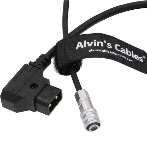 Alvin's Cables BMPCC 4K to Safe D-Tap Power Cable for Blackmagic Pocket Cinema Camera 4K Gold Mount V-Mount Battery Weipu 2 Pin Female to P-Tap in Kuwait