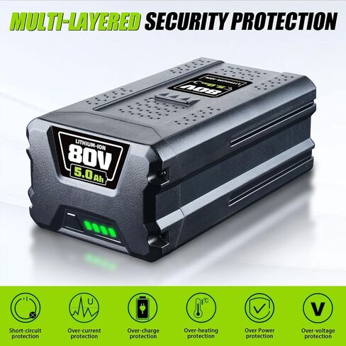 VANON 5000mAh 80V Replacement for Greenworks 80V Battery GBA80200 | GCH8040 GBA80250 GBA80400 GBA80500 BPB80L2510 Compatible with Greenworks 80V Cordless Power Tools in Saudi Arabia