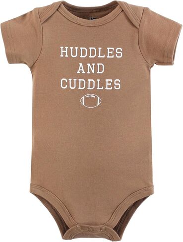 Hudson Baby Unisex Baby Cotton Bodysuits, Football Rookie, 3-6 Months in Kuwait