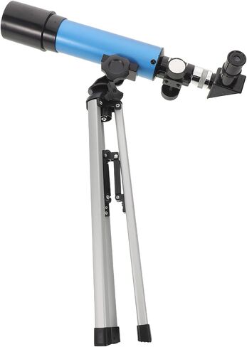 ibasenice High Powered Astronomy Refracting Telescope for Beginners with Stable Tripod Support and Versatile Viewing Options, Portable Sky Observation Device in Blue for Stargazing and Space in Kuwait