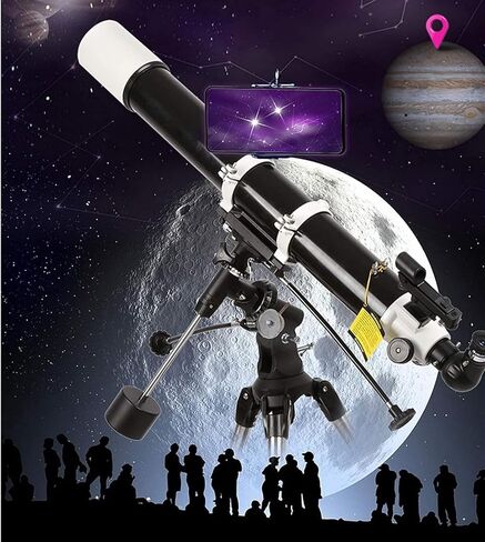 Small Size Telescope Refractor with Tripod Astronomy Beginners Portable Outdoor Different in Kuwait