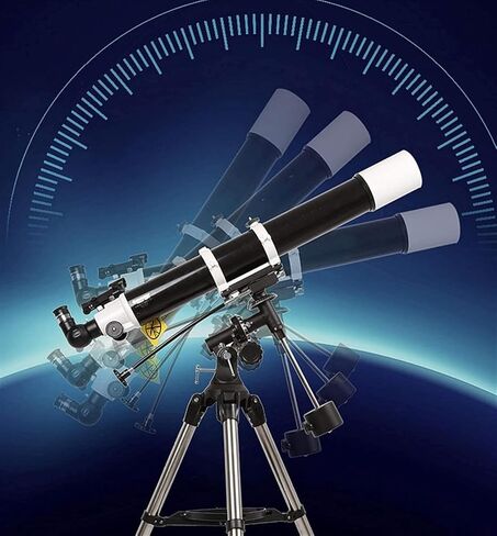 Small Size Telescope Refractor with Tripod Astronomy Beginners Portable Outdoor Different in Kuwait