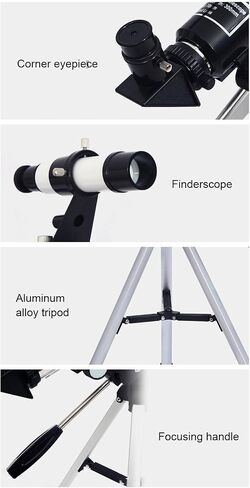 Entry Level Astronomical Telescope 70mm Aperture 300mm F Length Travel Telescope in Kuwait