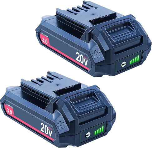 DTK Replacement for Skil 20V Battery 3000mAh Lithium-Ion Batteries 2 Packs in Kuwait