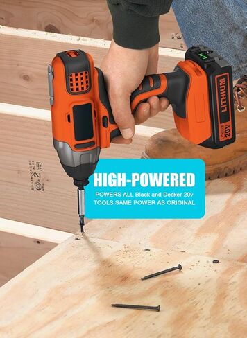 【with LED Power Indicator】 2Pack Replacement for Black and Decker 20V Lithium Battery,Compatible with Weed Eater 20V LBXR20 LB2X4020 LBXR20B-2 20 Volt Max Power Tools in Saudi Arabia