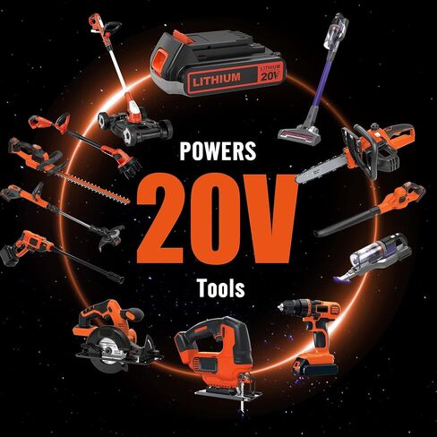 【with LED Power Indicator】 2Pack Replacement for Black and Decker 20V Lithium Battery,Compatible with Weed Eater 20V LBXR20 LB2X4020 LBXR20B-2 20 Volt Max Power Tools in Saudi Arabia